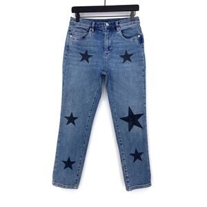 BLANK NYC The Madison High Rise Crop Jean Blue Denim 28
